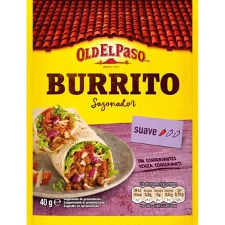 Sazonador para burritos suave sobre 40 g -