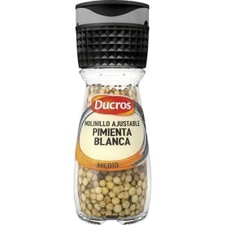 Pimienta blanca molinillo ajustable frasco 39 g -