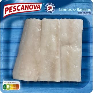Lomos de bacalao en su punto de sal bandeja 300 g neto escurrido -