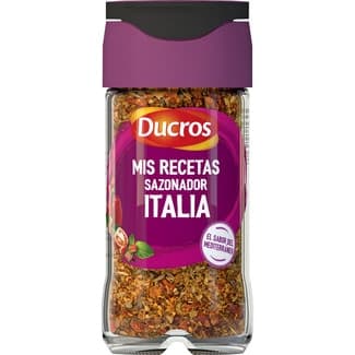 Sazonador Italia a base de pimiento rojo, tomate, orégano ideal para pasta, salsas y pizza frasco 30 g -