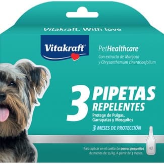 Pipetas repelentes para perros pequeños Biocida caja 3 unidades -