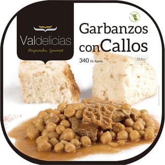 Garbanzos con callos envase 350 g -
