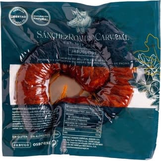 Jabuguitos chorizo de bellota 100% ibérico sin gluten sin lactosa 2 piezas envase 230 g -