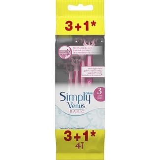 Simply maquinilla depilatoria desechable bolsa 3 unidades -