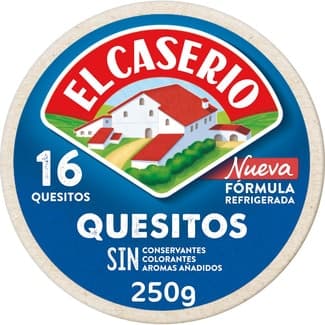 Queso fundido en porciones 16 quesitos caja 250 g -