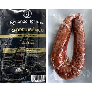 Selección Premium chorizo de bellota ibérico pieza 200 g sin gluten sin lactosa -
