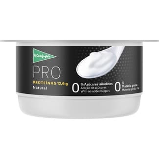 Yogur con proteínas natural desnatado 0% m.g. 0% azúcares añadidos envase 180 g -