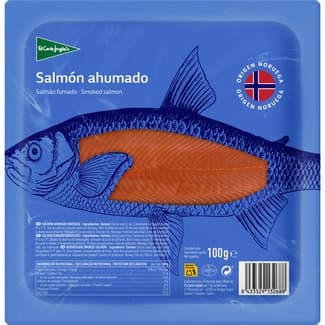 Salmón ahumado noruego en lonchas envase 100 g -
