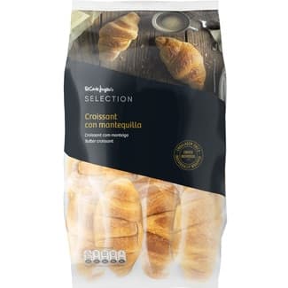 Croissants con mantequilla 10 unidades envasados individualmente bolsa 300 g -