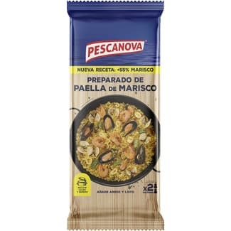 Preparado de mariscos para paella añadir arroz y listo 2 raciones sin gluten estuche 400 g -