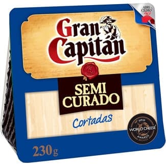 Queso semicurado mezcla elaborado con leche pasteurizada cortadas cuña 230 g -