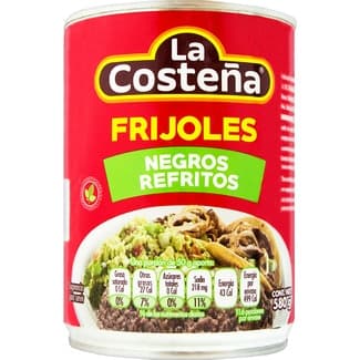 Frijoles negros refritos lata 580 g -