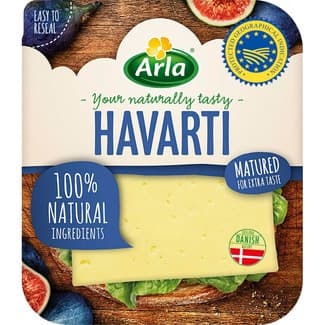 Queso danés havarti madurado IGP en lonchas envase 150 g -