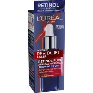 Revitalift Laser sérum de noche retinol puro arrugas profundas dosificador 30 ml -