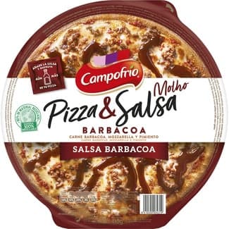 Pizza barbacoa carne, mozzarella y pimiento con salsa barbacoa envase 410 g -