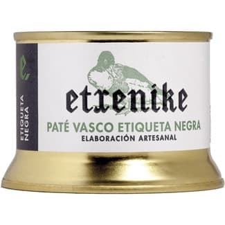Paté Vasco paté de foie-gras Etiqueta Negra elaboración artensanal lata 130 g -