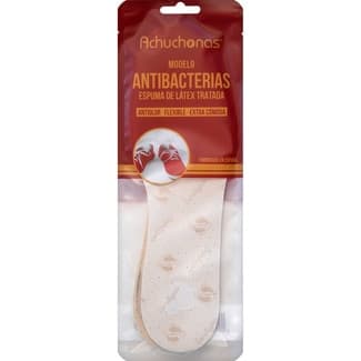 Plantillas antibacterias espuma de látex tratada talla 33-45 recortable bolsa 1 unidad -