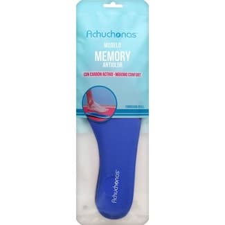 Plantillas Memory antiolor con carbón activo talla 43-44 bolsa 1 unidad -