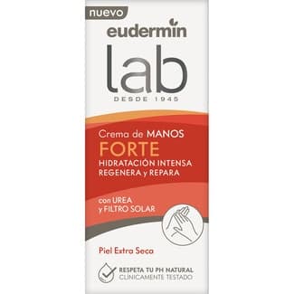 Lab crema de manos Forte protectora con urea y filtro solar para piel seca tubo 75 ml -