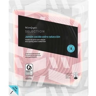 Jamón cocido extra selección en lonchas envase 350 g -