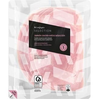 Jamón cocido extra selección en lonchas extrafinas envase 150 g -