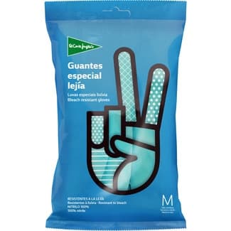 Guantes nitrilo especial lejía talla mediana paquete 1 unidad -