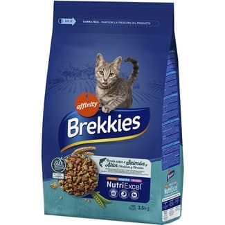 Pienso para gatos adultos con sabor a salmón atún y verduras bolsa 3,5 kg -