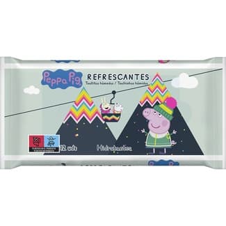 Toallitas húmedas refrescantes Pepa Pig envase 12 unidades -