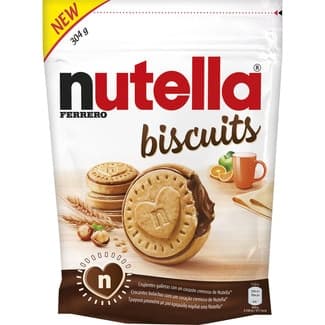 Galletas rellenas de Nutella envase 304 g -