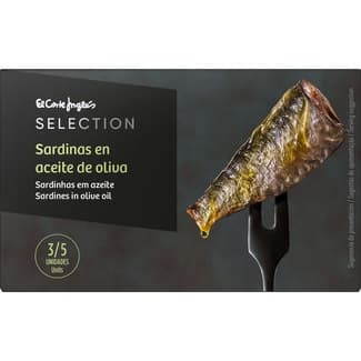 Sardinas en aceite de oliva 3-5 piezas lata 87 g neto escurrido -
