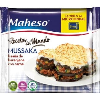 Mussaka lasaña de berenjena estuche 300 g -