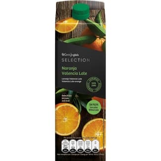 Zumo de naranja Valencia Late sin pulpa 100% exprimido brik 1 l -