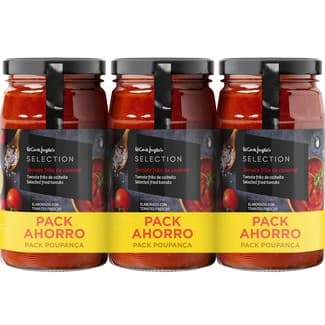 Tomate frito de cosecha con aceite de oliva sin gluten pack ahorro 3 frasco 350 g -