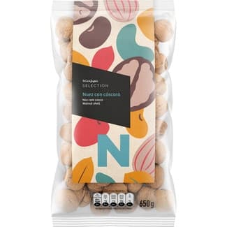 Nueces con cáscara bolsa 650 g -
