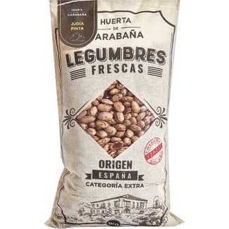 Alubia pinta origen España categoría extra saco 1 kg -