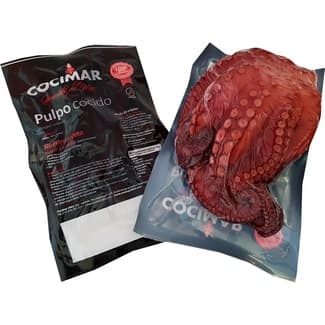 Pulpo cocido peso aproximado pieza 500-700 g -