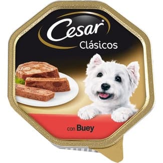 Clásicos comida húmeda para perros con buey tarrina 300 g -