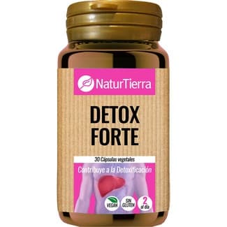Detox Forte contribuye a la detoxificación sin gluten envase 30 cápsulas vegetales -