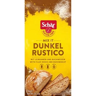 Mix It Dunkle Rustico preparado para pan rústico sin gluten sin lactosa bolsa 1 kg -