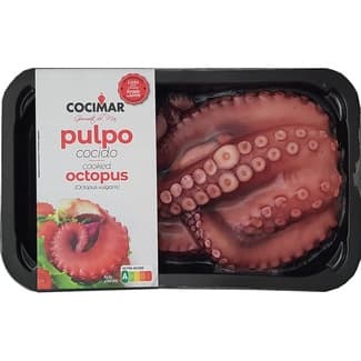 Medio pulpo cocido bandeja 300 g -
