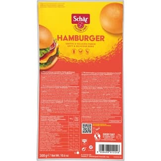 Pan para hamburguesa sin gluten 4X75g envase 300 g -
