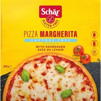 Pizza margarita con masa madre sin gluten y sin lactosa envase 280 g -