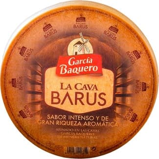 La Cava Barus queso curado en cava mezcla elaborado con leche cruda peso aproximado pieza 4,4 kg -