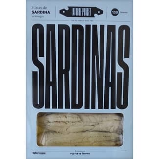 Filetes de sardina en vinagre bandeja 130 g -