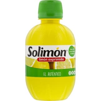 Limón exprimido 100% con vitamina C natural botella 280 ml (contiene el zumo de 1 kg de limones fresco) -