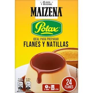 Potax preparado para flan o natillas para 24 flanes estuche 195 g -