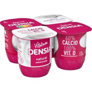 Natural desnatado 0% m.g. con calcio edulcorado pack 4 unidades 120 g -