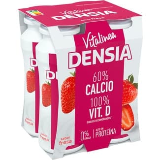 Sabor fresa desnatado 0% m.g. con calcio sin gluten pack 4 unidades 100 g -