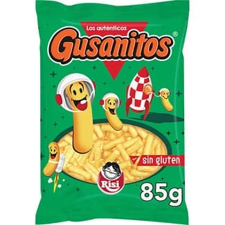 Gusanitos snacks de maíz Sin Gluten bolsa 85 g -