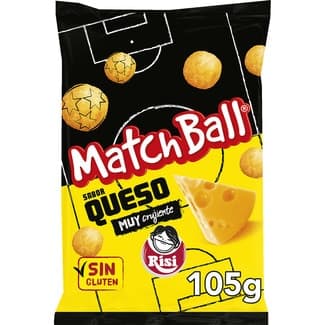 Matchball aperitivos de maíz sabor a queso Sin Gluten 100% aceite de girasol bolsa 105 g -